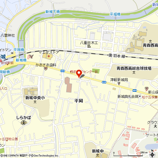 西部タイヤサービスセンター付近の地図